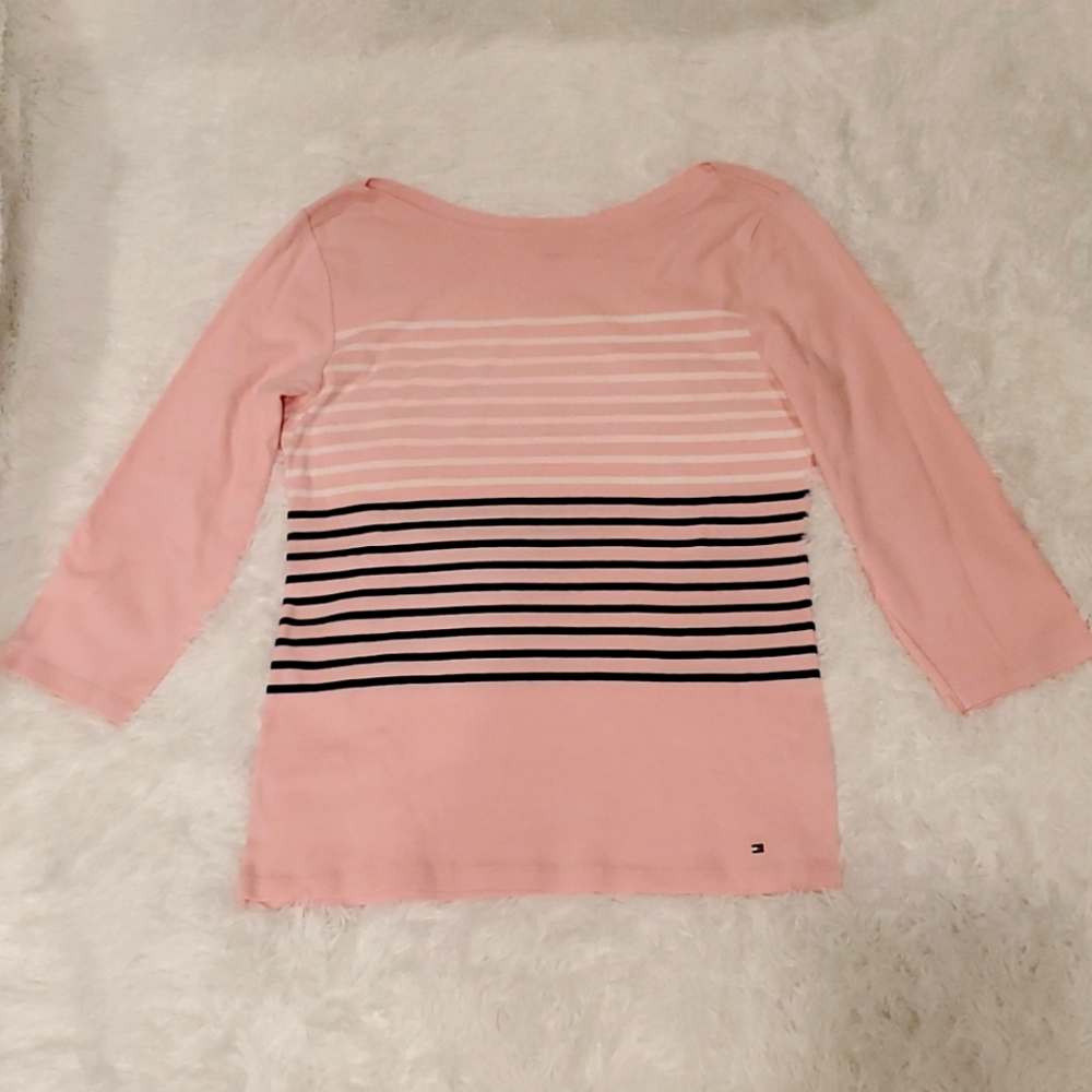 Tommy Hilfieger 3/4 Sleeve Womens Size L Top